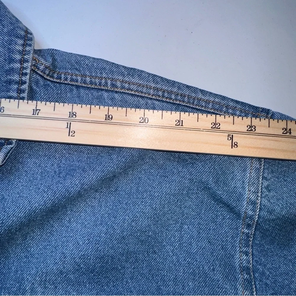 Vtg Hunter’s Run Denim Trucker Jacket Blue Classic Vtg Wash Button Front Sz‎ 1XL